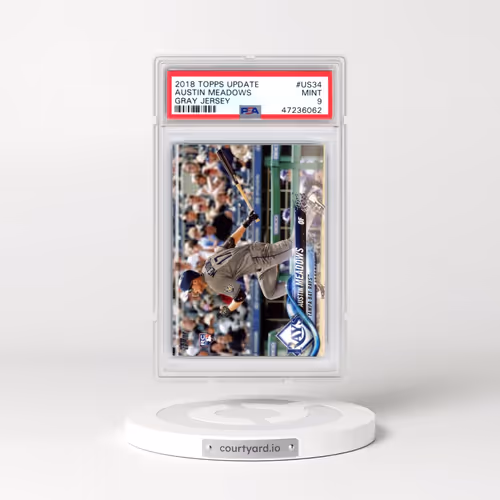 2018 Topps Update #US34 Austin Meadows - Gray Jersey (PSA 9 MINT)