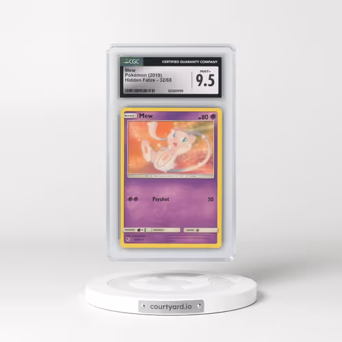 2019 Hidden Fates #32/68 Mew (CGC 9.5 MINT+)