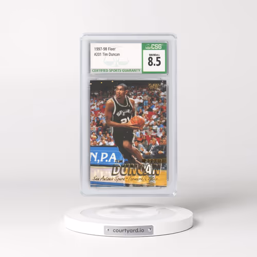 1997 Fleer #201 Tim Duncan (CSG 8.5 NM-MT+)