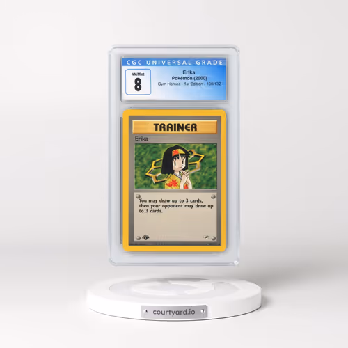 2000 Gym Heroes #100/132 Erika - 1st Edition 1st Edition (CGC 8 NM-MT)