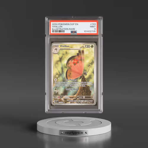 2024 Pokémon Ssp EN-Surging Sparks #193 Vivillon - Illustration Rare (PSA 9 MINT)