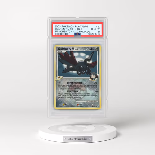 2009 Pokémon Platinum Supreme Victors #83 Skarmory FB - Holo Crosshatch-2010 Pokemon League (PSA 10 