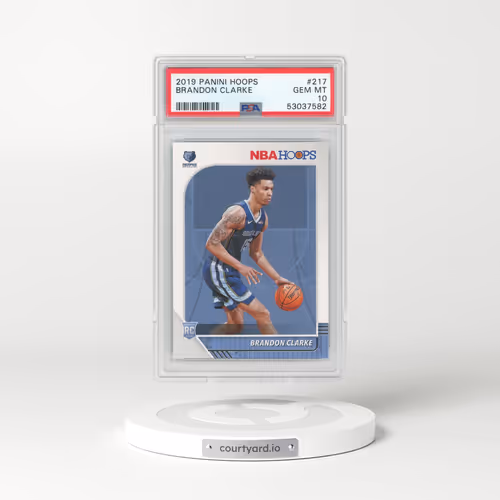 2019 Panini Hoops #217 Brandon Clarke (PSA 10 GEM MINT)