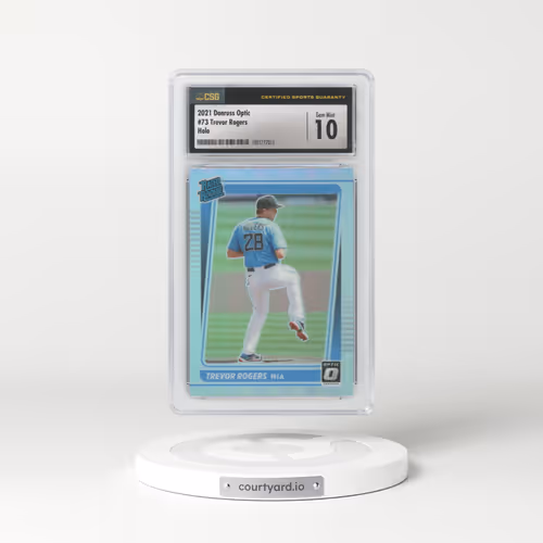 2021 Donruss Optic #73 Trevor Rogers - Holo (CSG 10 GEM MINT)