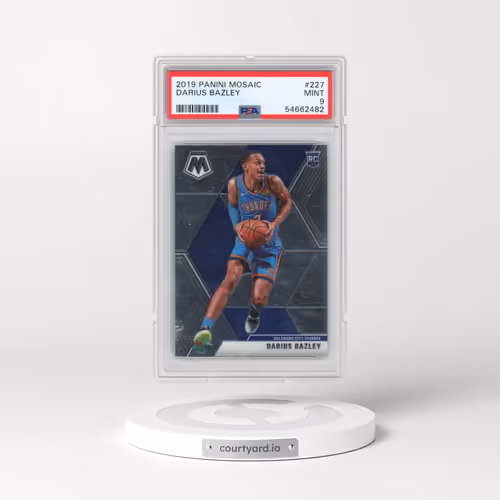 2019 Panini Mosaic #227 Darius Bazley (PSA 9 MINT)