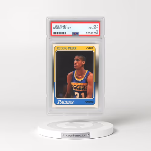 1988 Fleer #57 Reggie Miller (PSA 6 EX-MT)