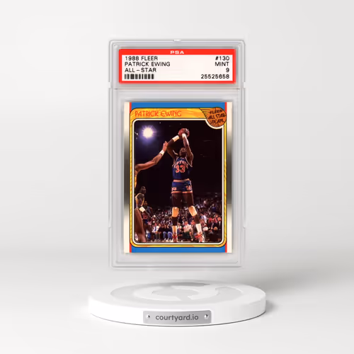 1988 Fleer #130 Patrick Ewing - All-Star (PSA 9 MINT)