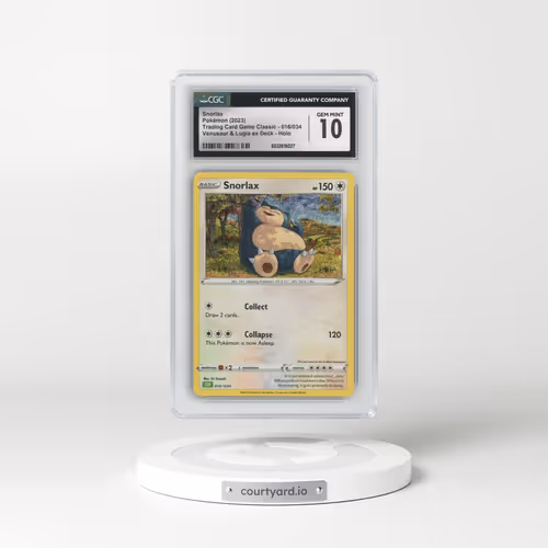 2023 Trading Card Game Classic - CLV, CLC, CLB #016/034 Snorlax - Venusaur & Lugia ex Deck - CLV Holo (CGC 10 GEM MINT)