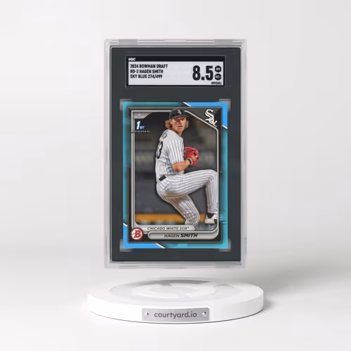 2024 Bowman Draft #BD-2 Hagen Smith - Sky Blue (SGC 8.5 NM-MT+)