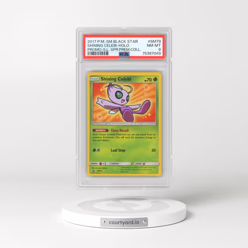 2017 Pokémon SM Black Star Promo #SM79 Shining Celebi - Holo Holo Shining Legends Super Premium Collection (PSA 8 NM-MT)
