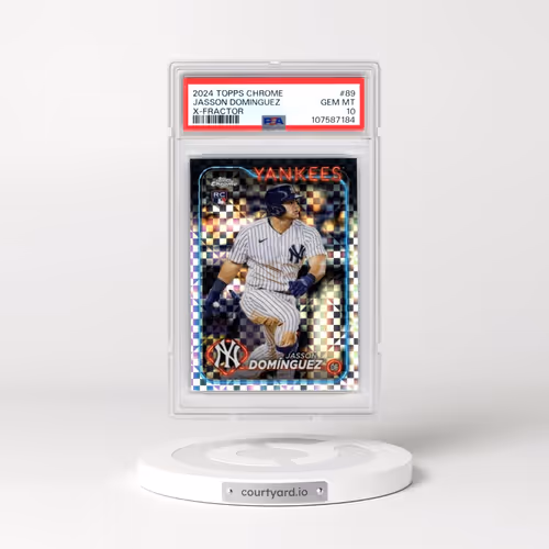 2024 Topps Chrome #89 Jasson Dominguez - X-Fractor (PSA 10 GEM MINT)