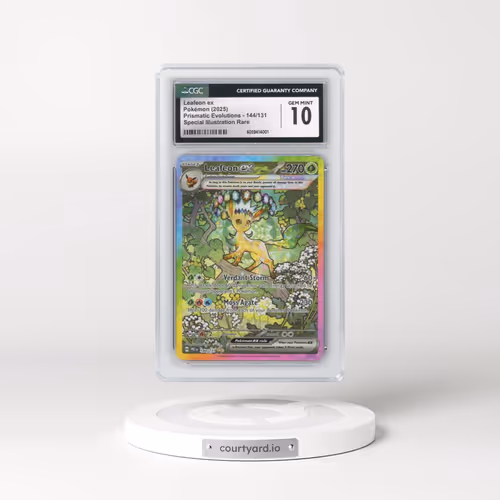 2025 Pokémon Pre EN-Prismatic Evolutions #144 Leafeon EX - Holo Special Illustration Rare (CGC 10 GEM MINT)