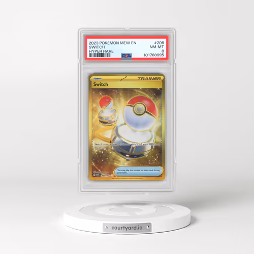 2023 Pokémon Mew EN-151 #206 Switch - Hyper Rare (PSA 8 NM-MT)