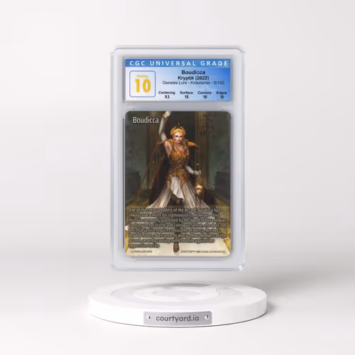 2022 Kryptik Genesis Lore - Kicks - #5/100 Boudicca (CGC 10 PRISTINE)