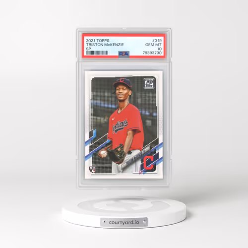 2021 Topps #319 Triston McKenzie - SP (PSA 10 GEM MINT)