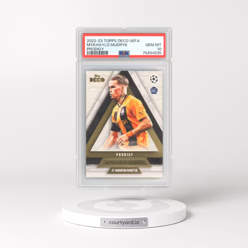 2023 Topps Deco UEFA Mykhaylo Mudryk - Prodigy (PSA 10 GEM MINT)
