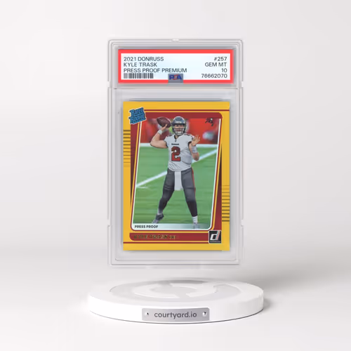 2021 Panini Donruss #257 Kyle Trask - Press Proof Premium (PSA 10 GEM MINT)