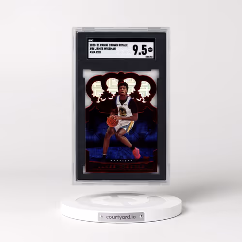 2020 Panini Crown Royale #86 James Wiseman - Asia Red (SGC 9.5 MINT+)