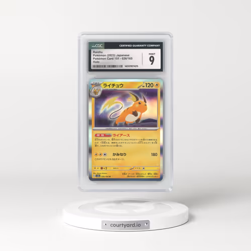 2023 Pokémon Card 151 #026/165 Raichu - Holo (CGC 9 MINT)