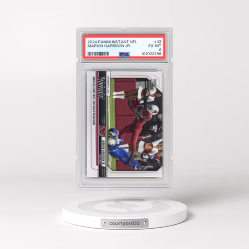 2024 Panini Instant NFL #42 Marvin Harrison Jr. (PSA 6 EX-MT)