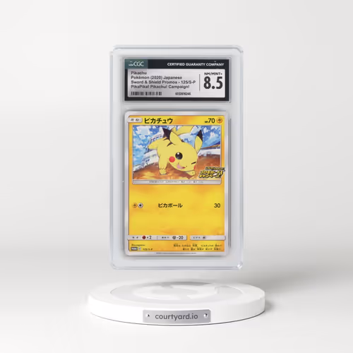 2019 Sword & Shield Promos #125/S-P Pikachu - PikaPika! Pikachu! Campaign (CGC 8.5 NM-MT+)