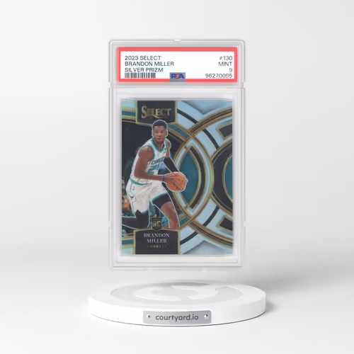 2023 Panini Select #130 Brandon Miller - Silver Prizm (PSA 9 MINT)