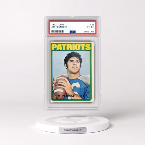 1972 Topps #65 Jim Plunkett (PSA 4 VG-EX)
