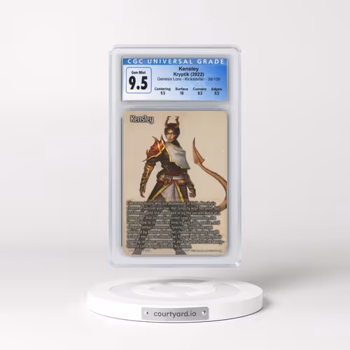 2022 Kryptik Genesis Lore - Kicks - #38/100 Kensley (CGC 9.5 GEM MINT)
