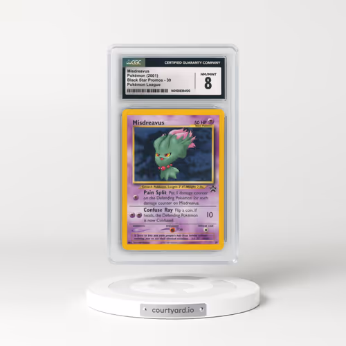 1999 Black Star Promos #39 Misdreavus - Pokémon League (CGC 8 NM-MT)