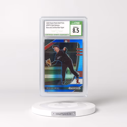 2020 Panini Prizm Draft Picks #PDP10 Reid Detmers - Hyper Blue & Carolina Blue (CSG 8.5 NM-MT+)