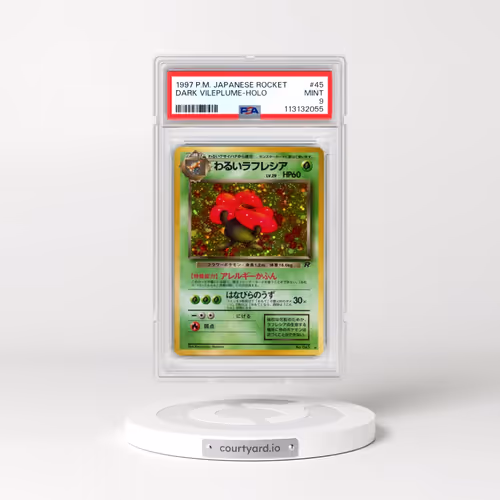 1997 Pokémon Rocket #45 Dark Vileplume - Holo (PSA 9 MINT)