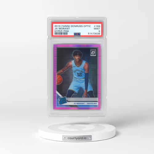 2019 Panini Donruss Optic #168 Ja Morant - Hyper Pink (PSA 9 MINT)