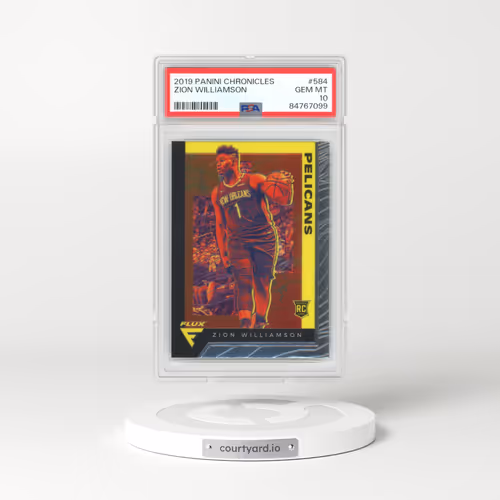 2019 Panini Chronicles #584 Zion Williamson (PSA 10 GEM MINT)