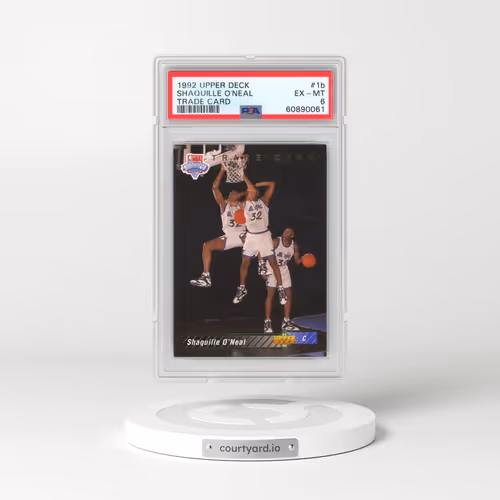 1992 Upper Deck #1b Shaquille O'Neal - Trade Card (PSA 6 EX-MT)