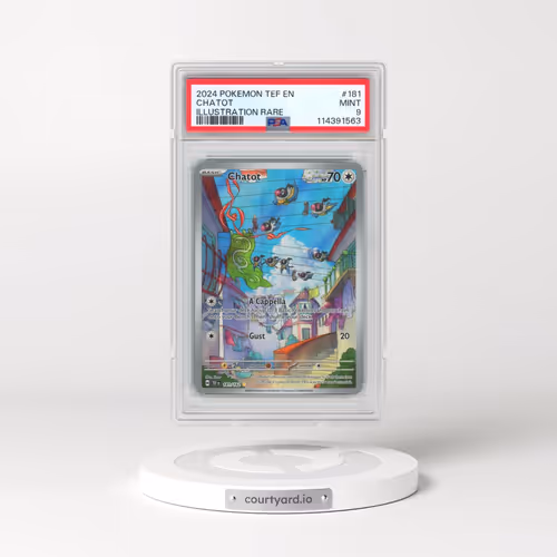 2024 Pokémon Tef EN-Temporal Forces #181 Chatot - Illustration Rare (PSA 9 MINT)