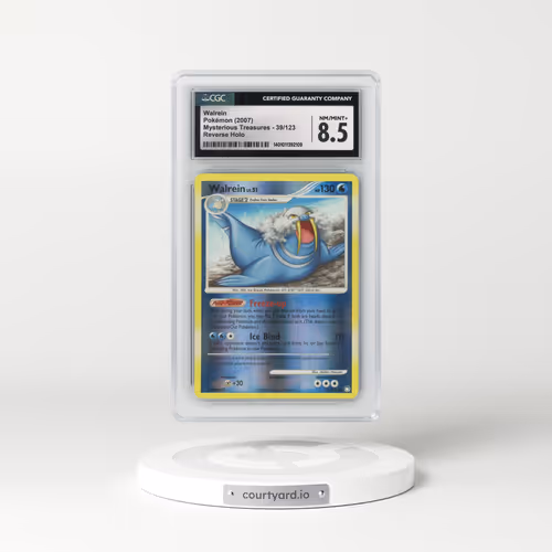 2007 Mysterious Treasures #39/123 Walrein - Reverse Holo (CGC 8.5 NM-MT+)