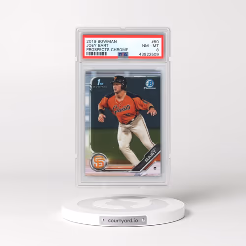 2019 Bowman Prospects Chrome #50 Joey Bart (PSA 8 NM-MT)