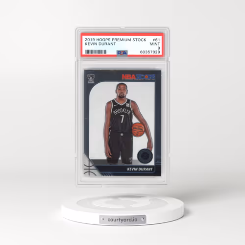 2019 Panini Hoops Premium Stock #61 Kevin Durant (PSA 9 MINT)