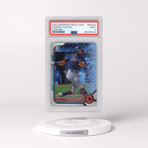 2022 Bowman Mega Box Chrome #22 George Valera (PSA 9 MINT)