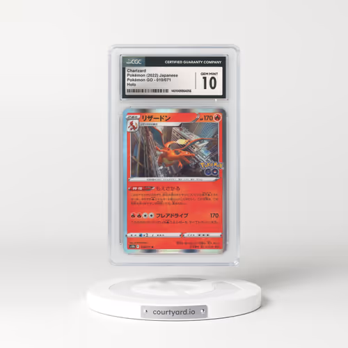 2022 Japanese Pokémon GO #010 Charizard - Holo (CGC 10 GEM MINT)