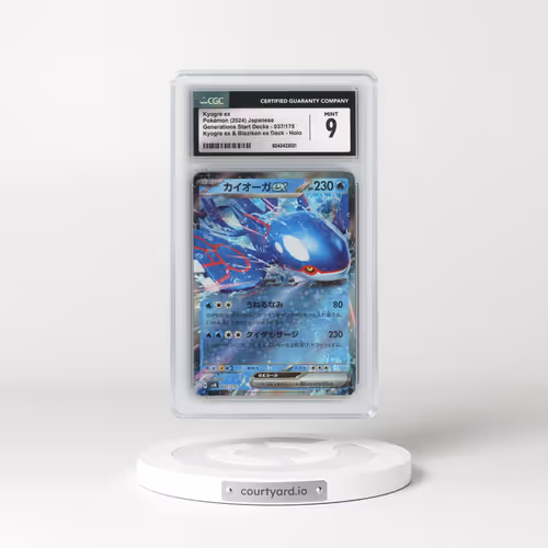 2024 Generations Start Decks- svM #037/175 Kyogre ex - Kyogre ex &amp; Blaziken ex Deck Holo (CGC 9 MINT)