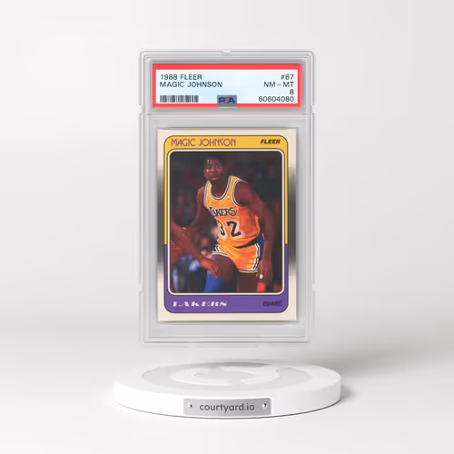 1988 Fleer #67 Magic Johnson (PSA 8 NM-MT)