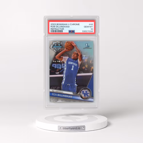 2023 Bowman University Chrome #44 Rob Dillingham - Refractor (PSA 10 GEM MINT)