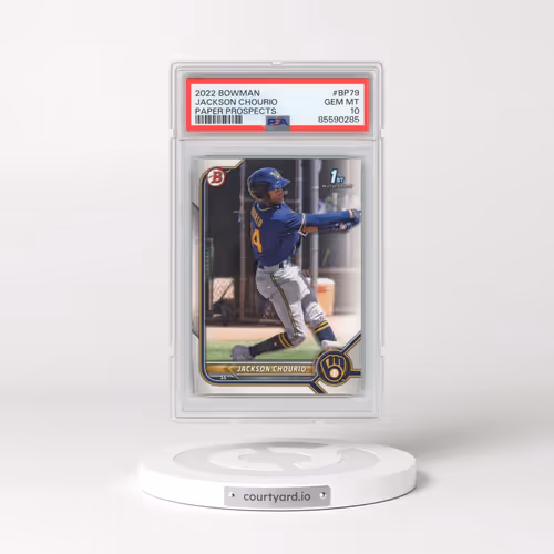 2022 Bowman Paper Prospects #BP79 Jackson Chourio (PSA 10 GEM MINT)