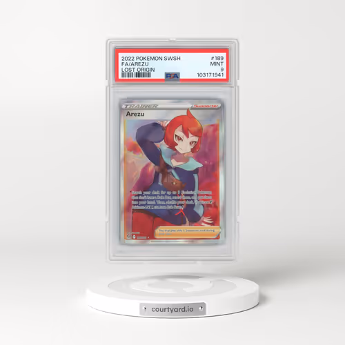 2022 Pokémon Sword & Shield Lost Origin #189 Arezu - Full Art (PSA 9 MINT)