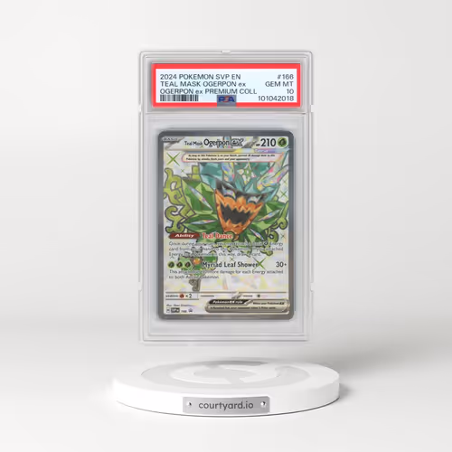 2024 Pokémon Svp EN-SV Black Star Promo #166 Teal Mask Ogerpon EX - Holo Ogerpon EX Premium Collection (PSA 10 GEM MINT)
