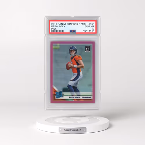 2019 Panini Donruss Optic #153 Drew Lock - Pink (PSA 10 GEM MINT)