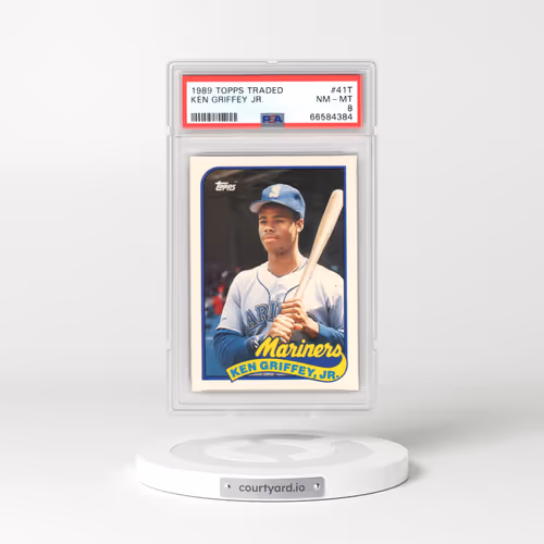 1989 Topps Traded #41T Ken Griffey Jr (PSA 8 NM-MT)