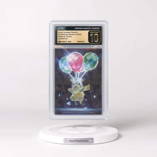 2005 Pokémon Center Stickers - Japanese Flying Terastal Pikachu - Cracked Ice (CGC 10 PRISTINE)