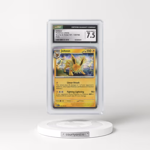 2023 Scarlet & Violet 151 - MEW EN #135/165 Jolteon - Holo (CGC 7.5 NM+)